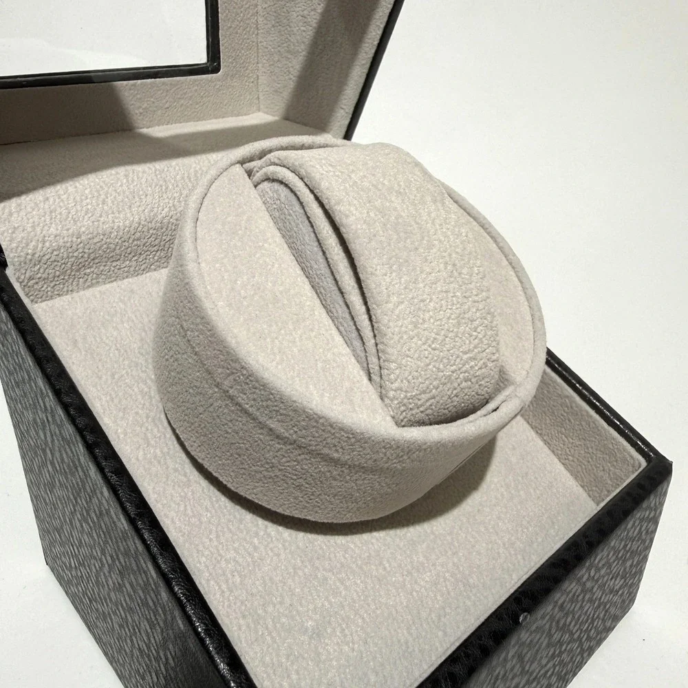 Automatic Rotation Single Watch Winder Box Leather Storage Display Case Gift